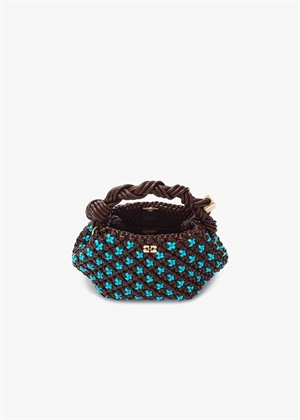 Bou mini braided bag Chicory Coffee C2100023 Ganni 